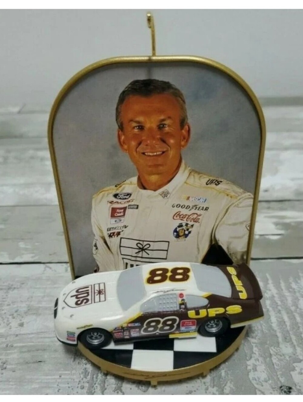 Hallmark Christmas Ornament VTG 2001 Dale Jarrett NASCAR Designer Chris Webb